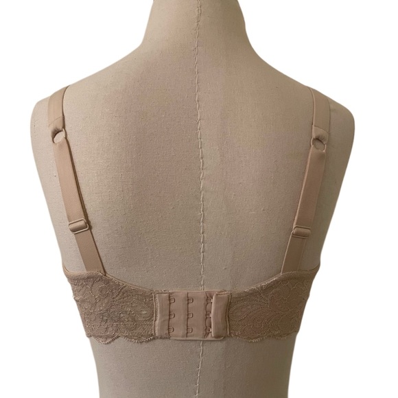 Le Mystère Nude Lace Underwire Sophia T Shirt Bra 34DDD Full Figure Like NEW 34F - Picture 4 of 7